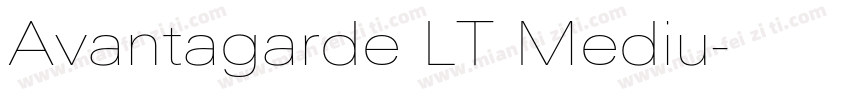 Avantagarde LT Mediu字体转换